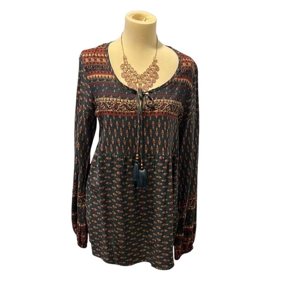 LASCANA VENUS | multicolor bohemian tunic blouse S - Picture 1 of 9